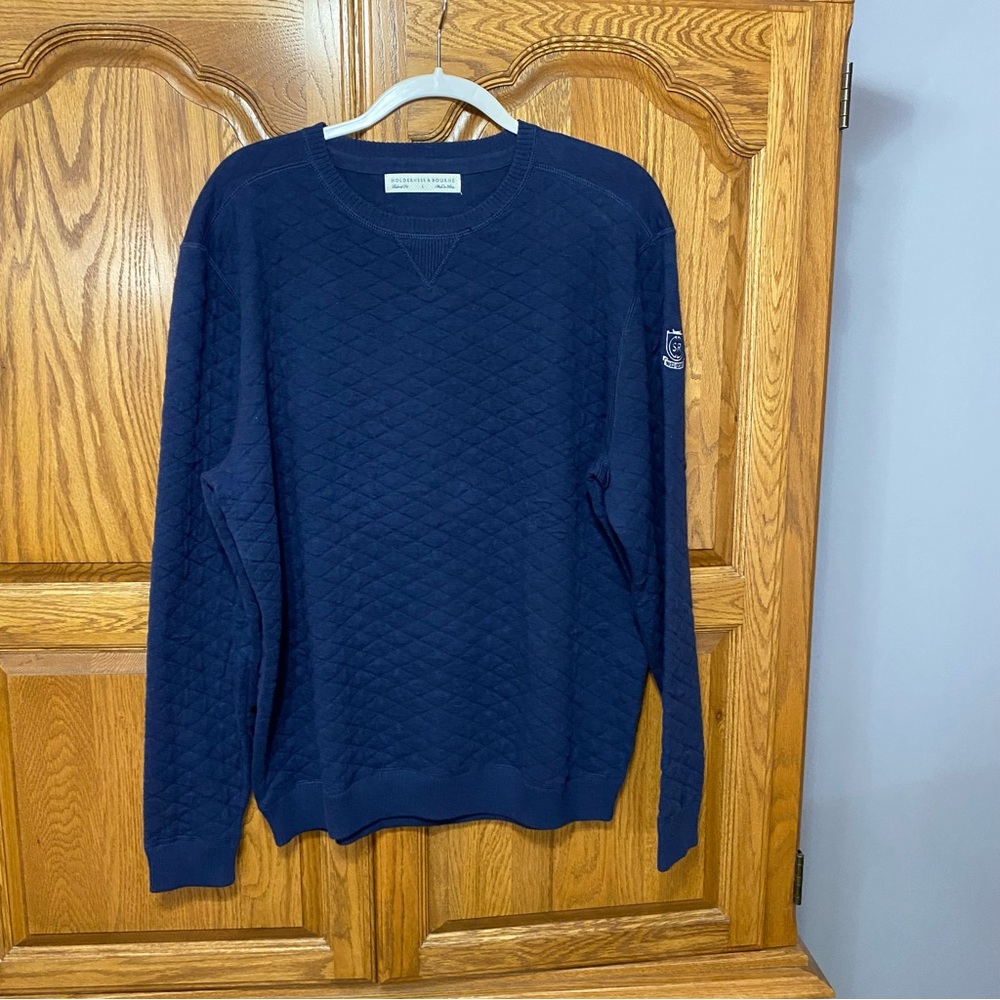 Men’s Holderness & Bourne Navy Crewneck Sweater